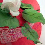 Fondant Torte mit Zuckerrose und Sugar Veil