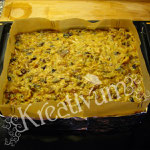 Früchte Kuchen für Fondant Torten - in eckige Form füllen