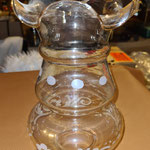 Art.-Nr. 1048, Lampenschirm, Glas, mit Dekor, Ø 13,0 cm, H 21,0 cm, Fassung 4,8 cm, CFJ-Preis 30,00 Euro