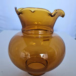 Art.-Nr. 1036, Lampenschirm, braun-transparent, Ø 10,0 cm, H 11,5 cm, Fassung 4,0 cm, CFJ-Preis 12,50 Euro