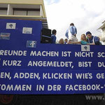 Furore macht das soziale Netzwerk Facebook auch im Fasching. Mehrere Wagen trugen dieses Motto.