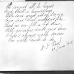 Words of Sr St Paul, 1913