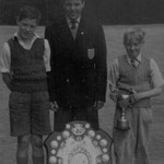 Mike Tindall (ex-pupil and England Youth Team player) with the League Shield