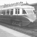 A diesel railmotor (flying banana) at Spring Road, c. 1939 (C.C. Green)