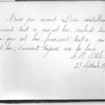 Writing by Sr St Odile, 1917