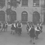 The 1930s hall and playground, 1940s