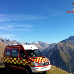 Véhicule de Secours et d'Assistance aux Victimes Hors Route (VSAVHR) du CS Des Deux Alpes