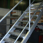 escalier aluminium ou  inox