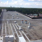 View to the North from the top of the elevator shafts