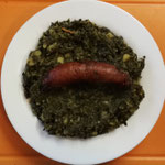 Grünkohl mit Kartoffeln & Mettwurst