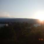 Sonnenuntergang vom Balkon