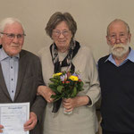 Dank an des ausscheidene Vorstandsmitglied Jürgen Sander und Ehefrau Hildegard