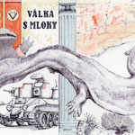 Válka s mloky -山椒魚戦争- / 2023 / Ballpoint pen, Watercolor, Pigments