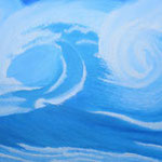 Rough waves 1 - in oils - 40 cm x 30 cm - not sold