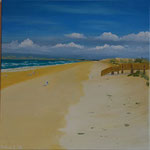 Ruakaka beach in oils - 50 cm x 50 cm - SOLD