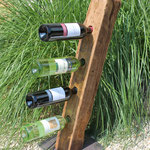 Weinständer (Nr. 6) für 4 Flaschen - UNIKAT - ÁUSVERKAUFT ! Andere Modelle verfügbar !