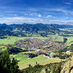 Herrliche Aussicht vom Rubihorn über Oberstdorf