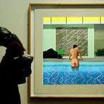 david hockney - pool on the wall