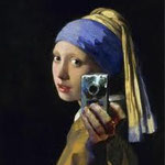 johannes vermeer - the girl with the camera