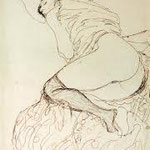 gustav klimt - erotic sketch