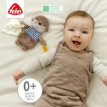Baby freut sich mit Knistertuch Otter Theo von Fehn