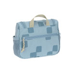 Rückansicht Kinder- Wasch & Kulturbeutel Happy Pattern Blau von LÄSSIG