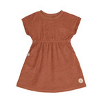 Frottee Kleid Kinder Rostrot Cozy Terry Wear Linie LÄSSIG