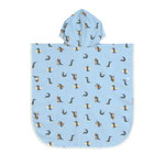 UV Badeponcho Kinder Krokodil Hellblau LÄSSIG