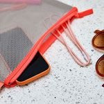LÄSSIG Mesh Tasche 3er Set Neon Orange