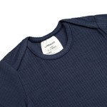 Baby Body Kurzarm gerippt Blau LÄSSIG