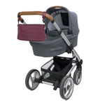 Kinderwagen mit Organizer von LÄSSIG in tiefrot