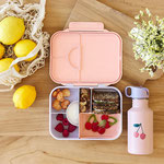 Bento Lunchbox Kirsche aufgeklappt mit Inhalt - LÄSSIG