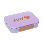 Brotdose Kinder Bento Lunchbox Liitle Gang Herz Lila LÄSSIG