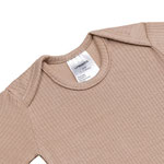 Baby Body Rippstrick Kurzarm Braun Cozy Bedtime LÄSSIG