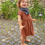 Frottee Kleid Kinder Rostrot Cozy Terry Wear Linie LÄSSIG
