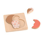 Holzpuzzle Set (2 Stk) Little Mateys Katze LÄSSIG