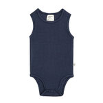 Baby-Body Ärmellos gerippt Blau - LÄSSIG