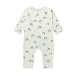 Baby-Schlafoverall Regenbogen Mint - LÄSSIG