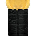 Premium Lammfellfußsack Schwarz Heitmann Felle