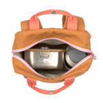 Little One & Me Rucksack geöffnet mit Inhalt Brotdose & Flasche LÄSSIG