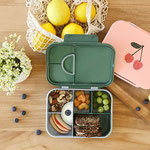 Bento Lunchbox Zitrone aufgeklappt - LÄSSIG