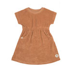 Frottee Kleid Kinder Karamell Cozy Terry Wear Linie LÄSSIG