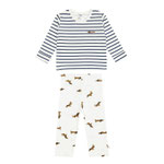 Kinder Pyjama lang Bio Baumwolle Hund Milky LÄSSIG