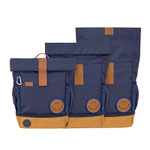 Rucksack Medium Rolltop Little Gang Dunkelblau - LÄSSIG