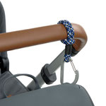 Kinderwagenhaken 2er Set Karabiner Schwarz Blau LÄSSIG
