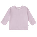 Baby Langarm Shirt gerippt lavendel - LÄSSIG