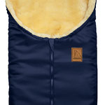 Kleiner Lammfellfußsack Marineblau Heitmann-Felle