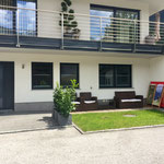 Terrasse, Gartenmöbel, Grillmöglichkeit mit Holzkohlegrill, Fewo Horberg, Apart Rauch Zillertal