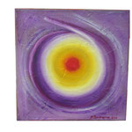 Sole - tec. mista dipinto ad olio - cm 30 x 30 - 2010