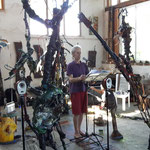 Résidence du Collectif Rüka à l'atelier - juillet 2018 - Photo Francis Rotstein